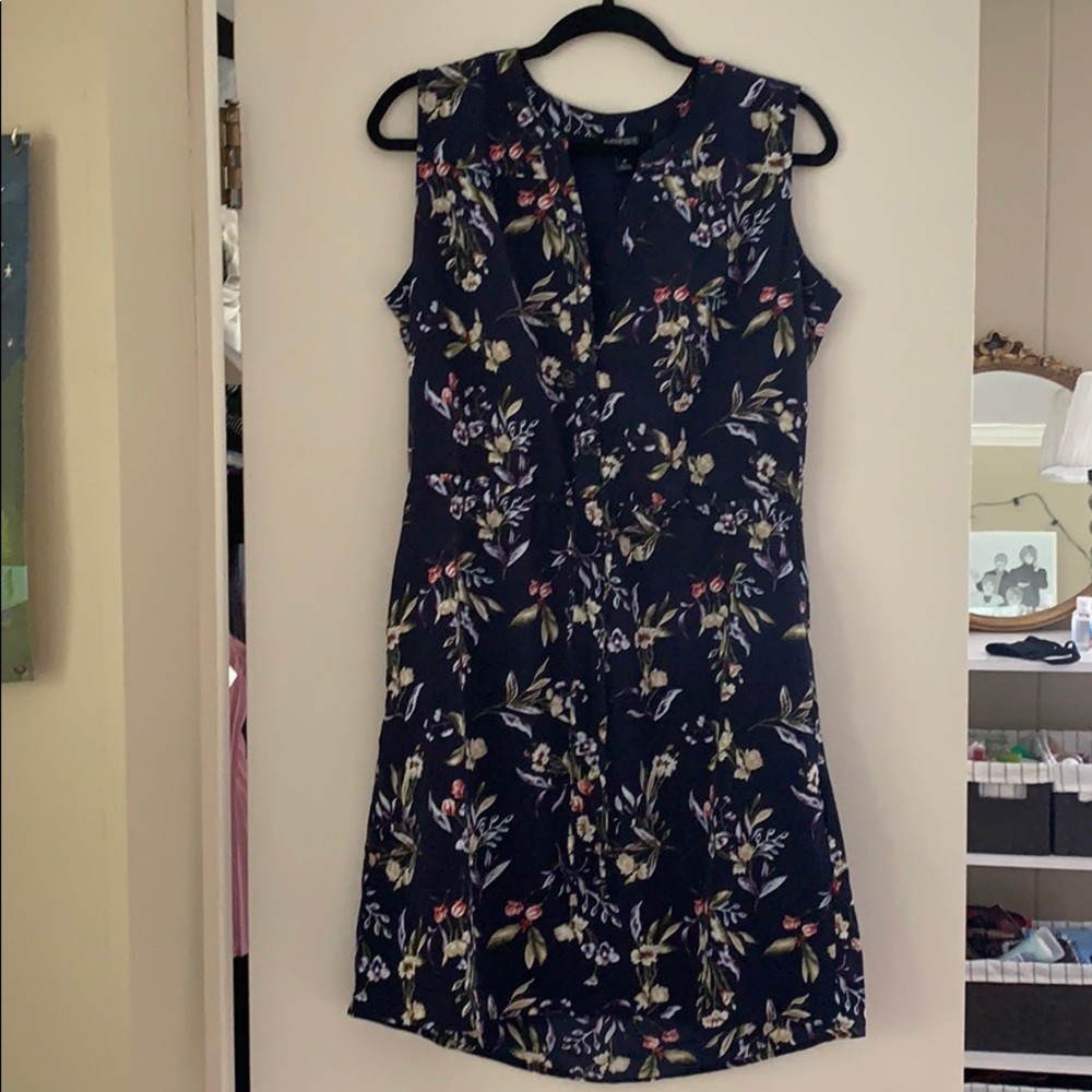 Floral cinch dress